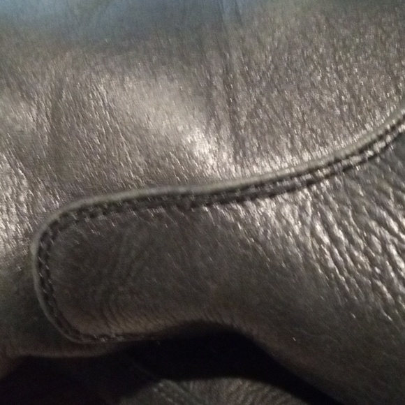 Arturo Chiang 9.5 Black Leather Boots Snap Details Beautiful! - Picture 12 of 16